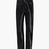 Khaite - Callum Pant in Chocolate Haircalf