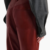 Khaite - Callum Pant in Garnet Leather