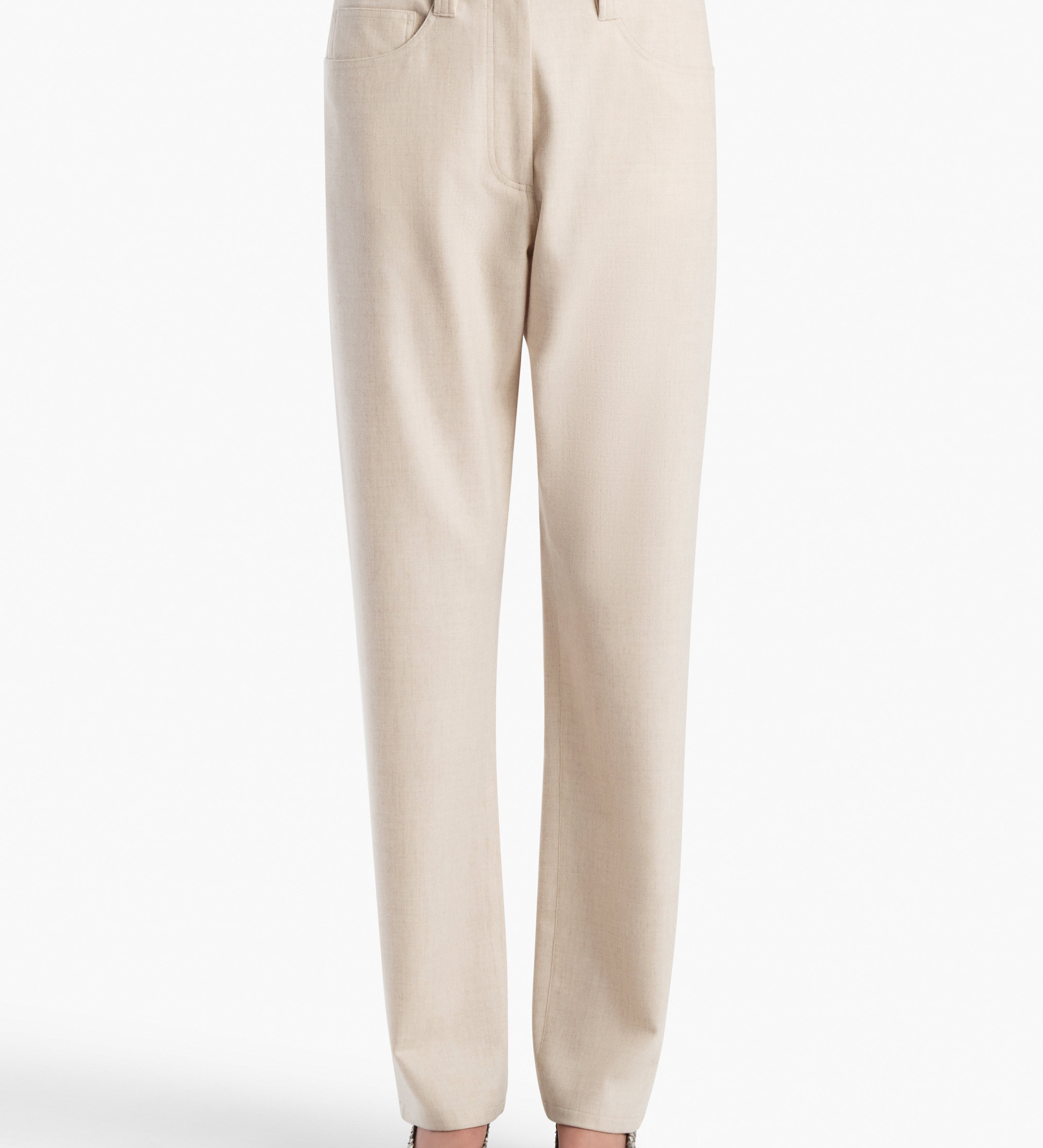 Khaite - Callum Pant in Oatmeal