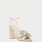 Loeffler Randall - Camellia Platinum Pleated Bow Heel