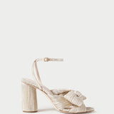 Loeffler Randall - Camellia Platinum Pleated Bow Heel