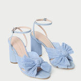 Loeffler Randall - Camellia Blue Pleated Bow Heel