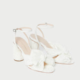 Loeffler Randall - Camellia White Lace Bow Heel