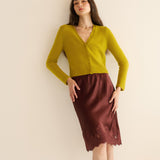 DÔEN - CAMERON CASHMERE CARDIGAN -- ANTIQUE MOSS