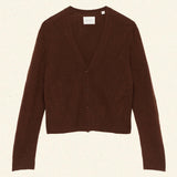 DÔEN - CAMERON CASHMERE CARDIGAN -- DARK UMBER
