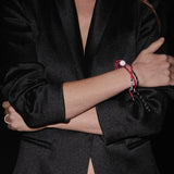 Dorsey - JAMES BEZEL ROUGE PARACORD BRACELET, SILVER