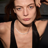 Dorsey - BENNINGTON RIVIÈRE NECKLACE IN 3.5MM LAB DIAMOND, 14K WHITE GOLD