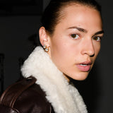 Dorsey - 14K OVERSIZED OVAL-CUT HUGGIE IN LAB DIAMOND