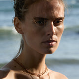 Dorsey - 14K FLOATING ETERNITY NECKLACE IN COGNAC LAB DIAMOND, 14K YELLOW GOLD