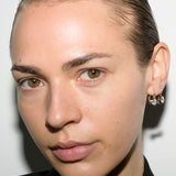Dorsey - LUCIEN LATCHBACK EARRINGS IN MOISSANITE, 18K GOLD VERMEIL