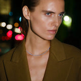 Dorsey - KATE RIVIÈRE NECKLACE IN 2MM MOISSANITE, STERLING SILVER