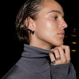 Dorsey - PORTER CUSHION-CUT EARRINGS IN LAB EMERALD