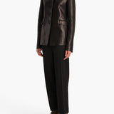 Khaite - Cam Pant in Black Stretch Suiting