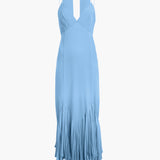 Khaite - Candita Dress in Cornflower Blue