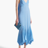 Khaite - Candita Dress in Cornflower Blue