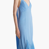 Khaite - Candita Dress in Cornflower Blue