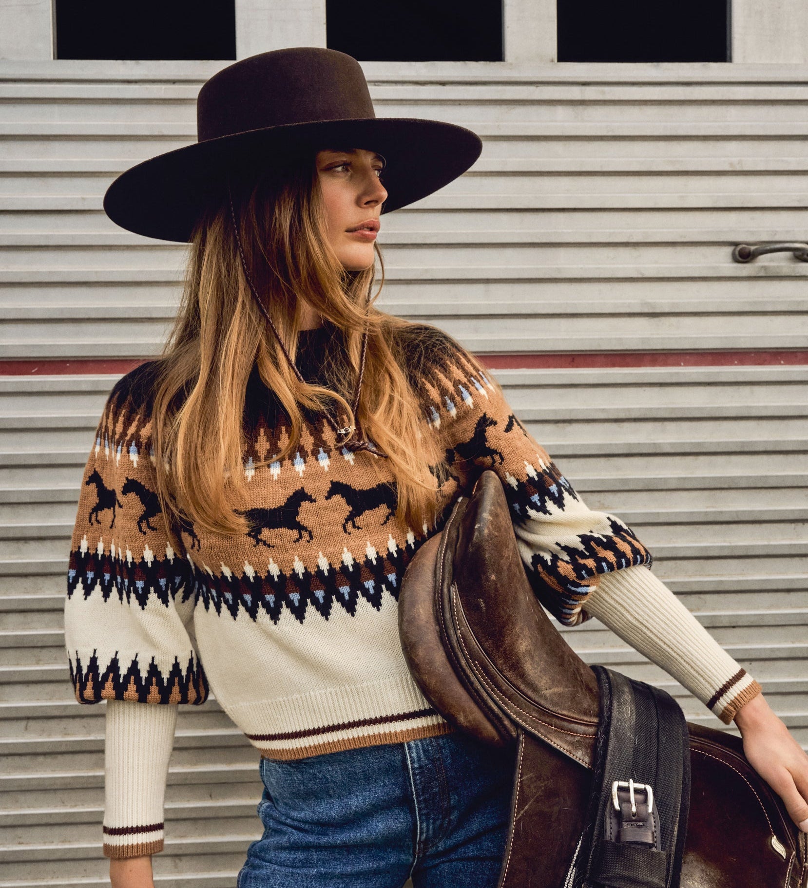 Cara Cara - Colton Intarsia Pullover