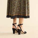 DÔEN - CARLA HEEL -- BLACK SUEDE