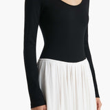 Khaite - Carlotta Dress in Black and White