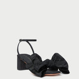 Loeffler Randall - Carmen Black Moiré Bow Sandal