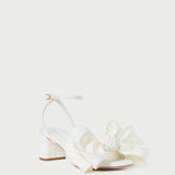 Loeffler Randall - Carmen Cream Moiré Bow Sandal