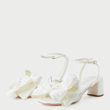Loeffler Randall - Carmen Cream Moiré Bow Sandal