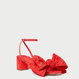 Loeffler Randall - Carmen Red Moiré Bow Sandal