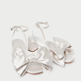 Loeffler Randall - Carmen Cream Satin Bow Sandal