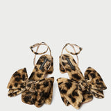 Loeffler Randall - Carmen Leopard Velvet Bow Sandal