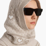 Khaite - Caspian Balaclava in Ecru Multi