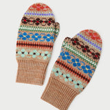 Loeffler Randall - Cassie Camel Intarsia Wool Mitten