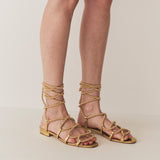 DÔEN - CASTILLE GLADIATOR SANDAL -- GOLD METALLIC