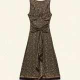 DÔEN - CATALINE DRESS -- FLEUR DE MAJORELLE