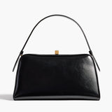 Khaite - Cate Bag in Black Crackle Patent Leather