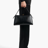 Khaite - Cate Bag in Black Crackle Patent Leather