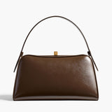 Khaite - Cate Bag in Chestnut Crackle Patent Leather