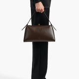 Khaite - Cate Bag in Chestnut Crackle Patent Leather