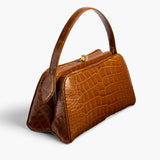 Khaite - Cate Bag in Dark Honey Alligator