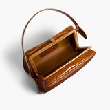 Khaite - Cate Bag in Dark Honey Alligator