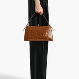 Khaite - Cate Bag in Dark Honey Alligator