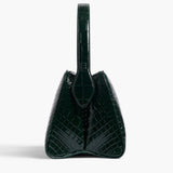 Khaite - Cate Bag in Hunter Green Alligator