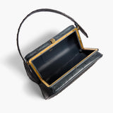 Khaite - Cate Handbag in Midnight Navy Ostrich