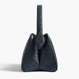 Khaite - Cate Handbag in Midnight Navy Ostrich
