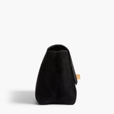 Khaite - Audrey Crossbody Bag in Black Suede