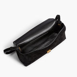 Khaite - Audrey Crossbody Bag in Black Suede