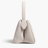 Khaite - Cate Bag in Light Grey Pebbled Leather
