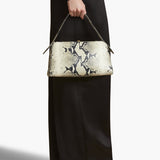 Khaite - Cate Bag in Natural Python-Embossed Leather