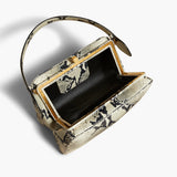 Khaite - Cate Bag in Natural Python-Embossed Leather