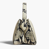 Khaite - Cate Bag in Natural Python-Embossed Leather