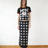 Conner Ives - The Mother of Pearl Paillette Maxi Skirt - Black